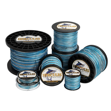 1000M 1094Yds Camo Blue 10lb-300lb HERCULES PE Braided Fishing Line 8 Strands